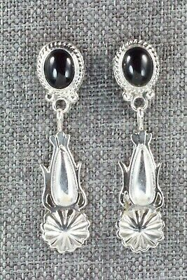 Onyx & Sterling Silver Earrings - Annie Spencer