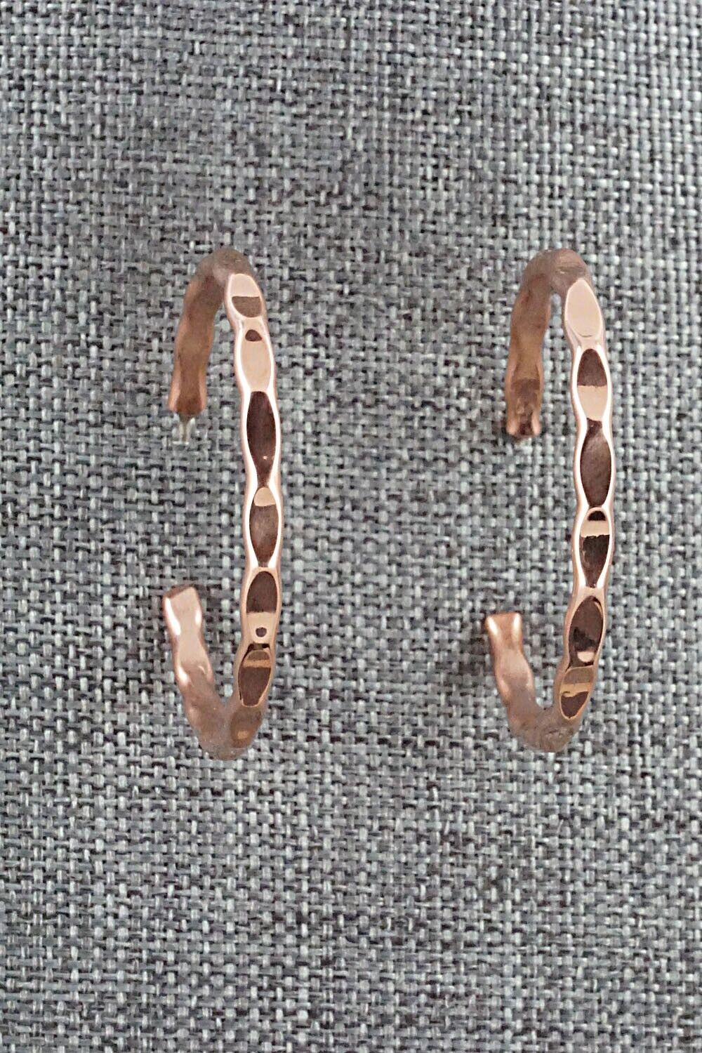 Copper Hoop Earrings - Elaine Tahe