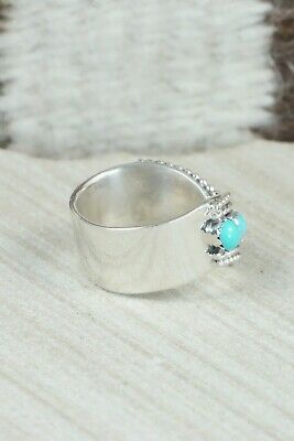 Turquoise & Sterling Silver Ring - Thomas Yazzie - Size 6.25