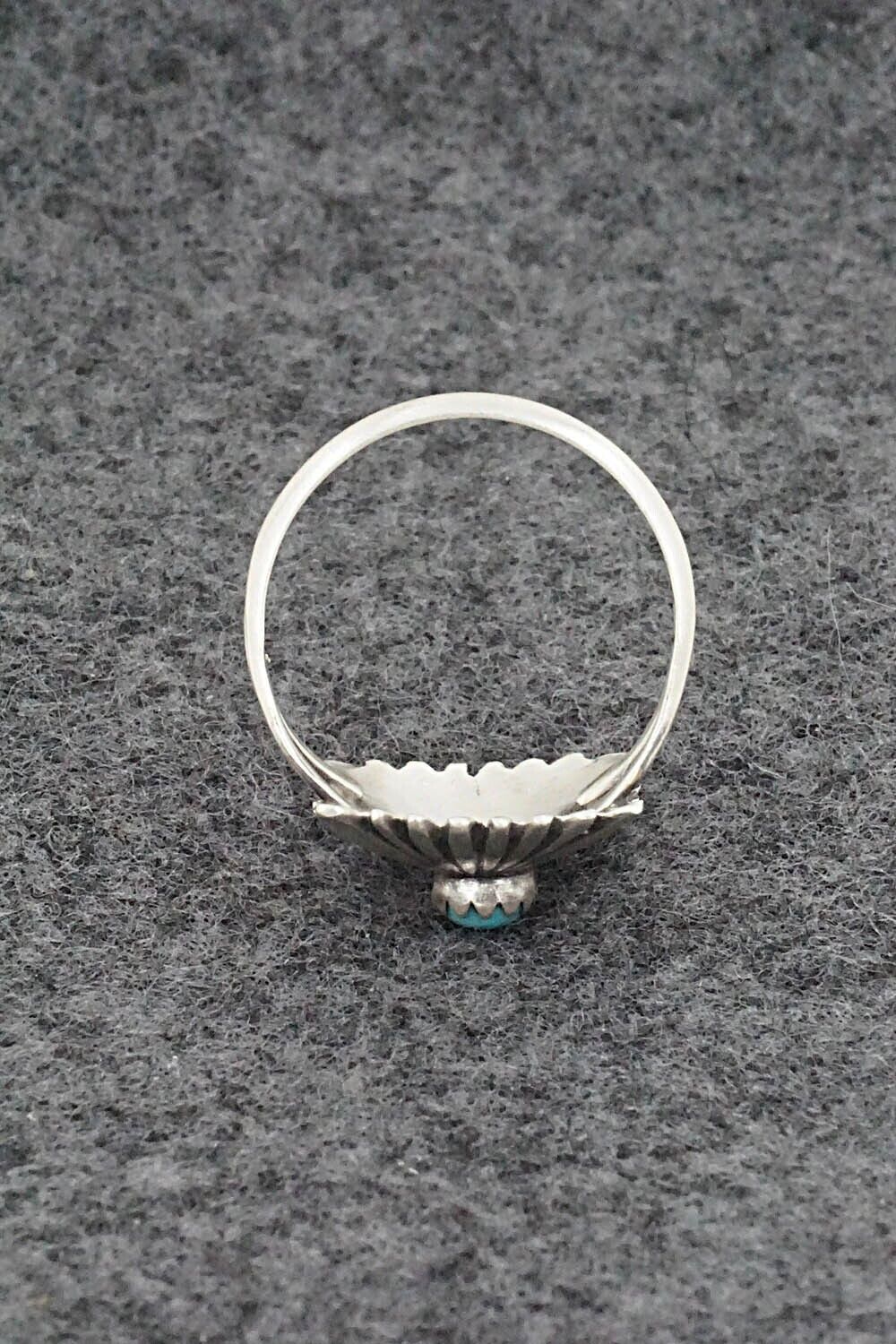 Turquoise & Sterling Silver Ring - Jamie Saunders - Size 6.5