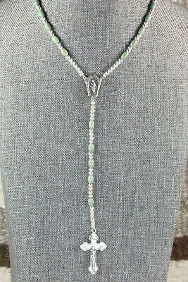 Turquoise & Sterling Silver Rosary - Navajo