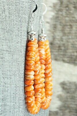 Spiny Oyster & Sterling Silver Earrings - Louise Joe