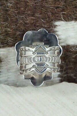 Turquoise and Sterling Silver Ring - Leonard Maloney - Size 10.5