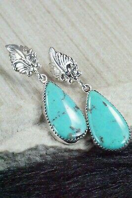 Turquoise & Sterling Silver Earrings - Annie Spencer - High Lonesome Trading