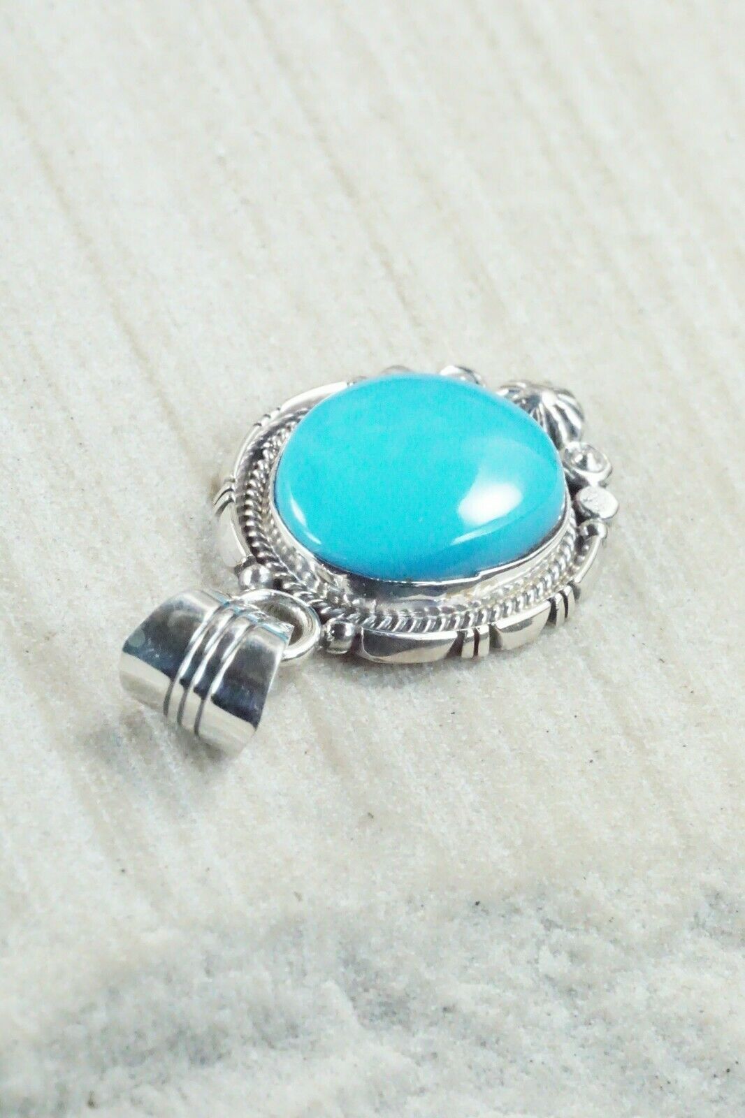 Turquoise & Sterling Silver Pendant - Daniel Benally