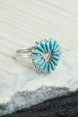 Turquoise & Sterling Silver Ring - Rebecca B. Laate - Size 6.75