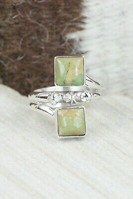 Turquoise & Sterling Silver Ring - Bobby Platero - Size 8.5