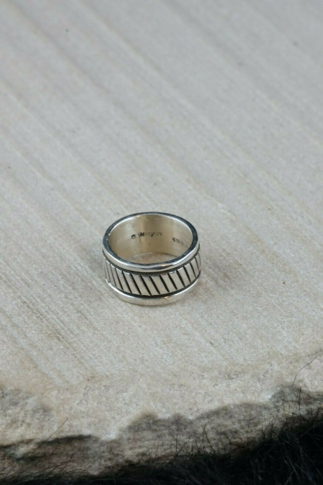 Navajo Sterling Silver Ring - Bruce Morgan - Native American - Size 5.75 - High Lonesome Trading