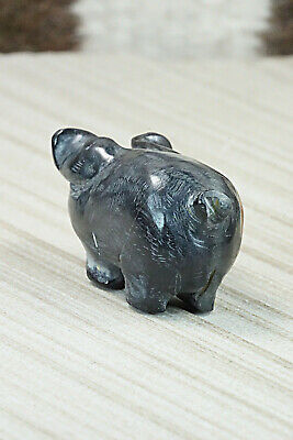 Pig Zuni Fetish Carving - Stanton Hannaweeke