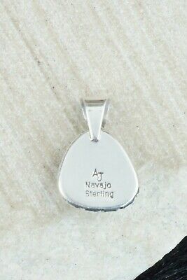White Buffalo & Sterling Silver Pendant - Alvin Joe
