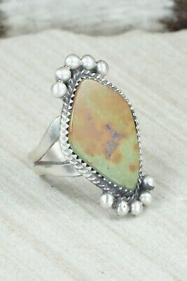 Turquoise & Sterling Silver Ring - Selina Warner - Size 7.75