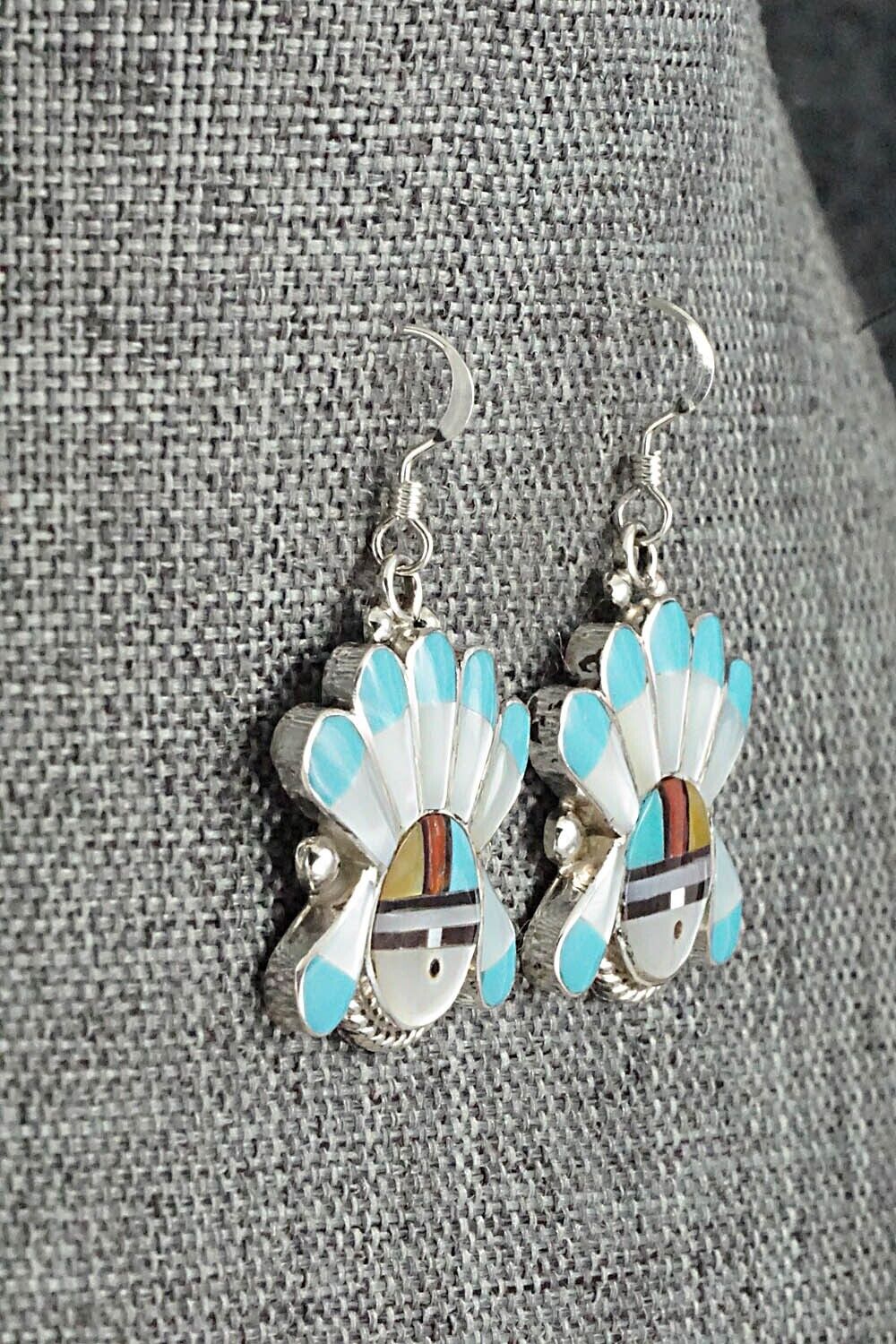 Multi Stone & Sterling Silver Earrings - Clarence Niha