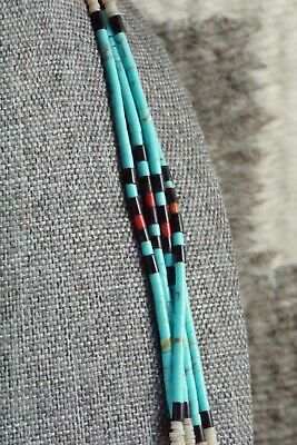 Turquoise, Coral & Shell Necklace - Esquipula Tenorio