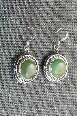 Turquoise & Sterling Silver Earrings - Amos Begay