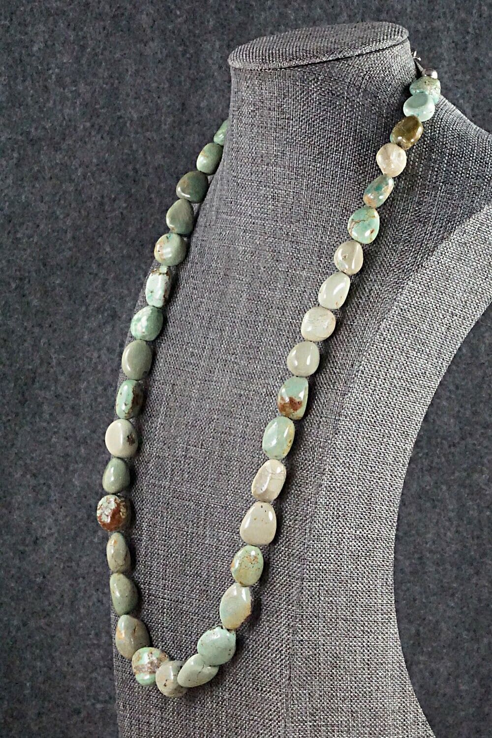 Turquoise and Sterling Silver Necklace - Louise Joe