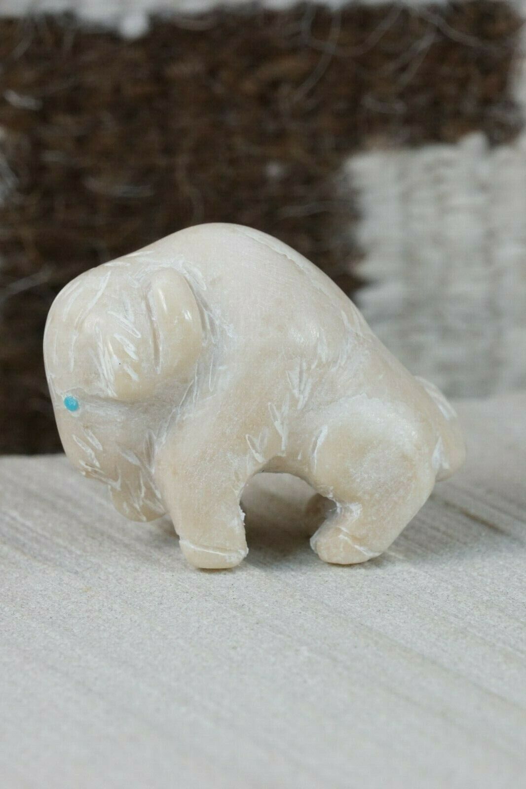 Buffalo Zuni Fetish Carving - Cody Nastacio - High Lonesome Trading