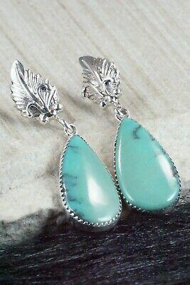 Turquoise & Sterling Silver Earrings - Annie Spencer - High Lonesome Trading