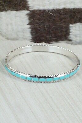 Turquoise & Sterling Silver Bangle - Jessica Chavez