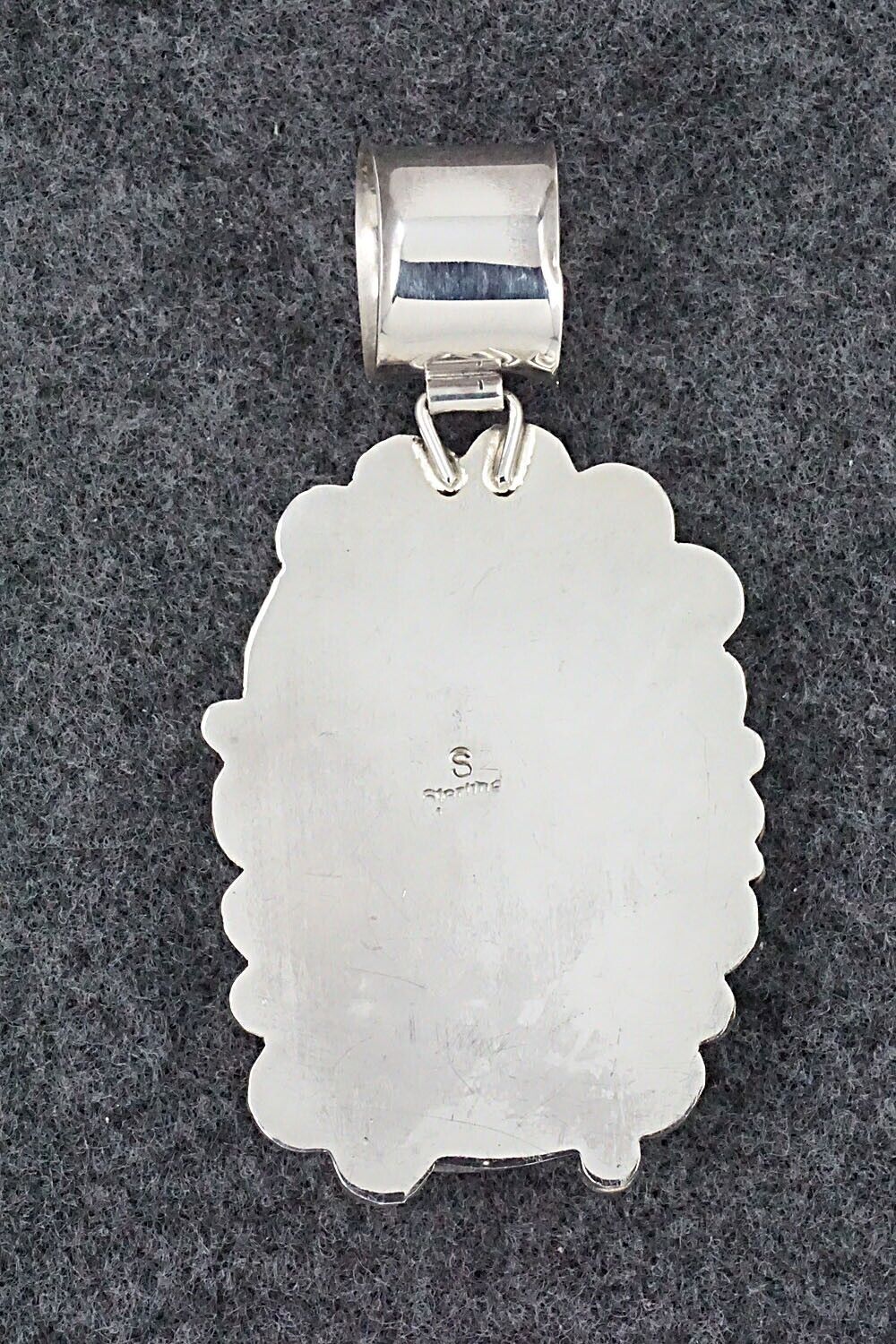 Turquoise & Sterling Silver Pendant - Shirley Largo