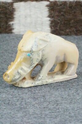 Boar Zuni Fetish Carving - Derrick Kaamasee