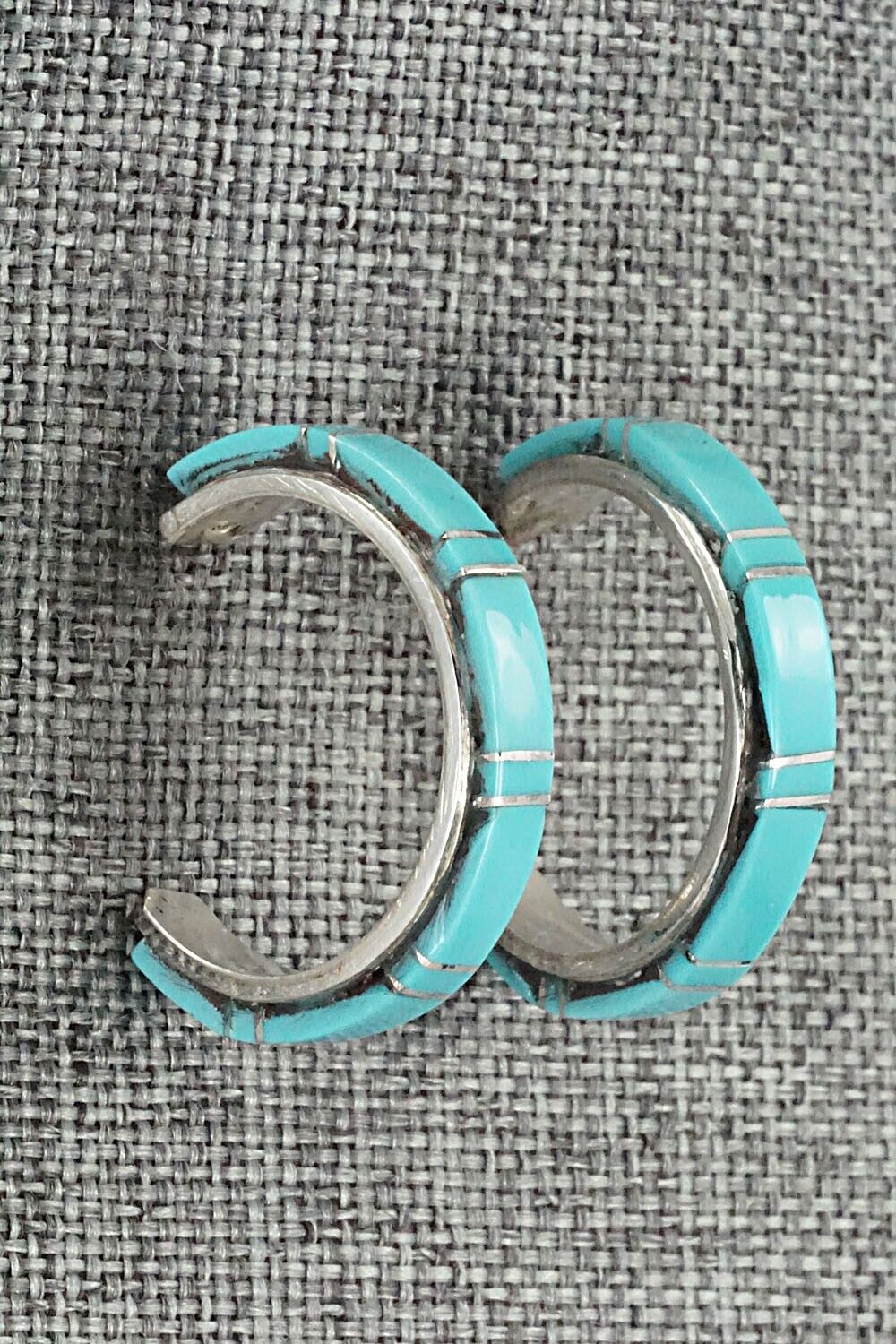 Turquoise & Sterling Silver Earrings - Terrance Panteah & Tammy Johnson