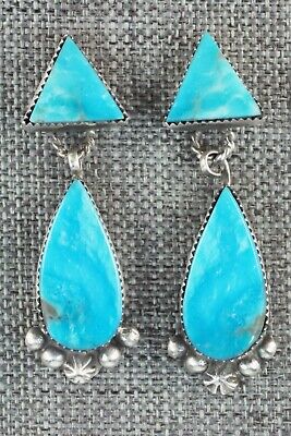 Turquoise & Sterling Silver Earrings - Selina Warner