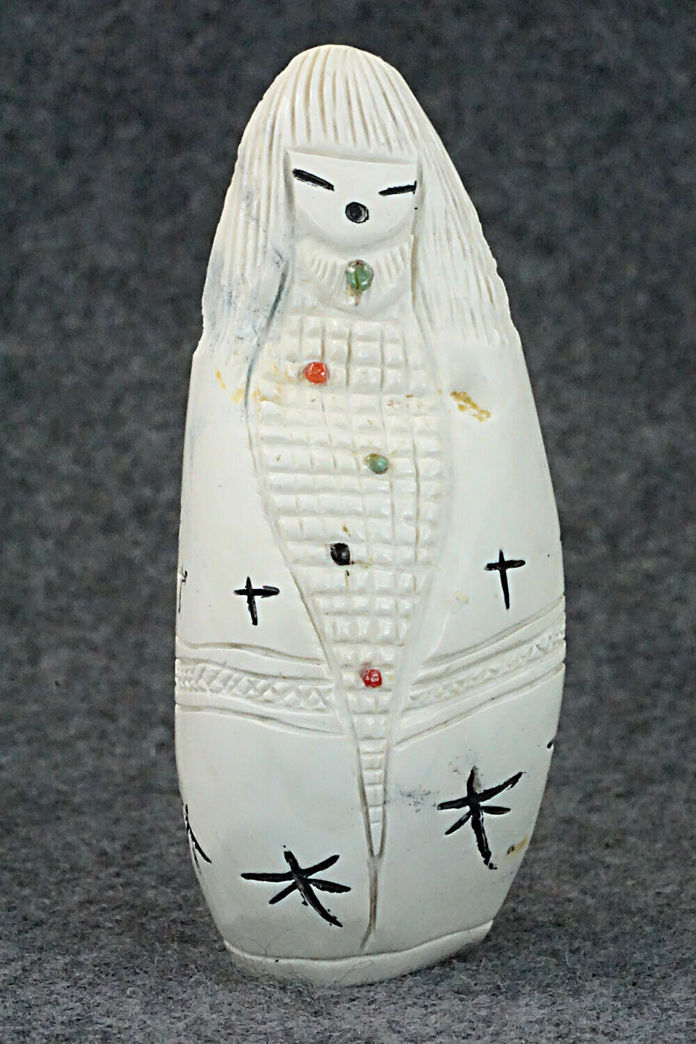 Corn Maiden Zuni Fetish Carving - Sandra Quandelacy