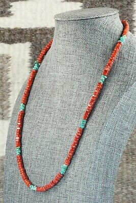 Coral & Turquoise Necklace - Doreen Jake