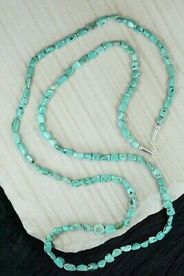 Turquoise and Sterling Silver Necklace - Navajo