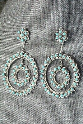Turquoise & Sterling Silver Earrings - Wayne Johnson Jr.