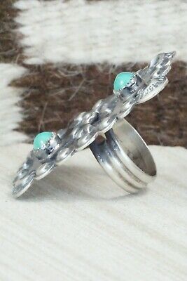 Turquoise and Sterling Silver Ring - Tim Yazzie - Size 7