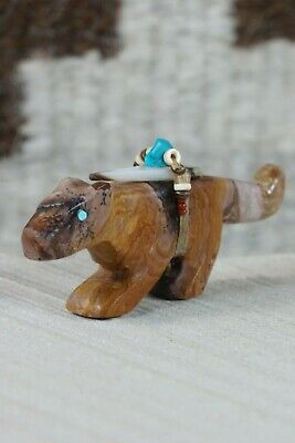Mountain Lion Zuni Fetish Carving - Fernando Laiwakete - High Lonesome Trading