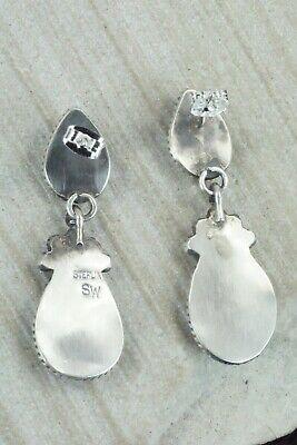 Turquoise & Sterling Silver Earrings - Selina Warner - High Lonesome Trading