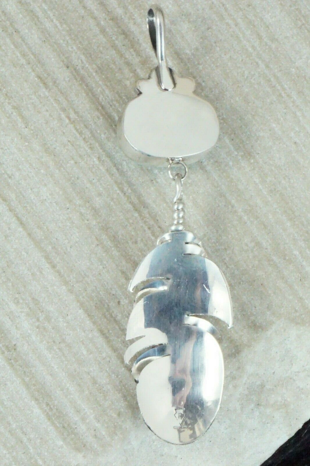 Turquoise & Sterling Silver Pendant - Ernest Rangel