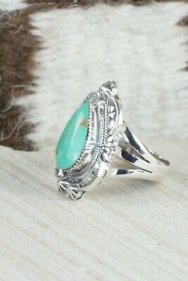 Turquoise & Sterling Silver Ring - Irvin Tsosie - Size 7.25