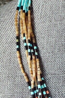 Turquoise, Coral and Shell Necklace - Frank Ortiz