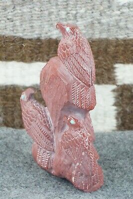 Eagles Zuni Fetish Carving - Derrick Kaamasee