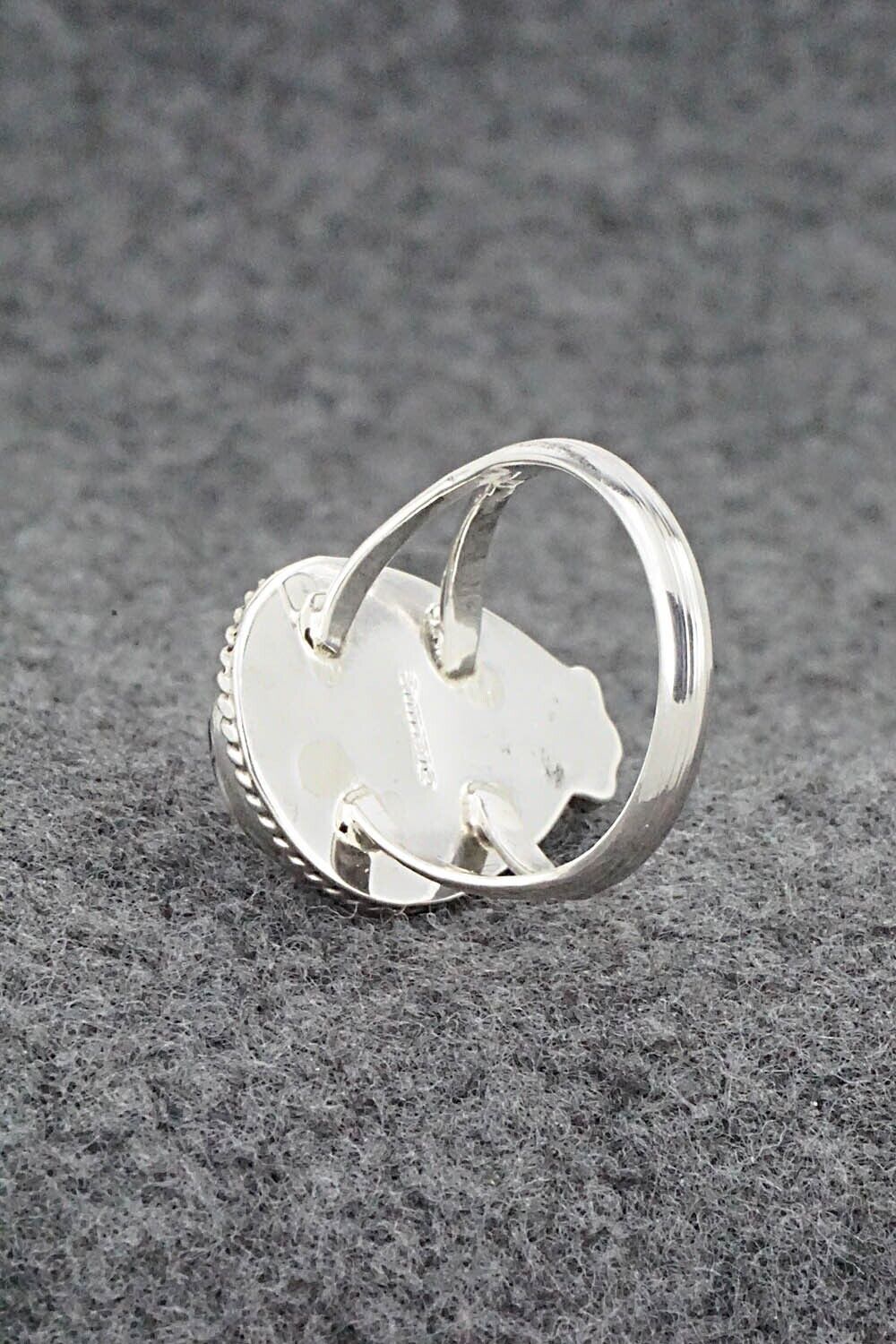 White Buffalo & Sterling Silver Ring - Benjamin Martinez - Size 8