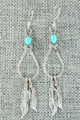 Turquoise & Sterling Silver Earrings - Sadie Jim