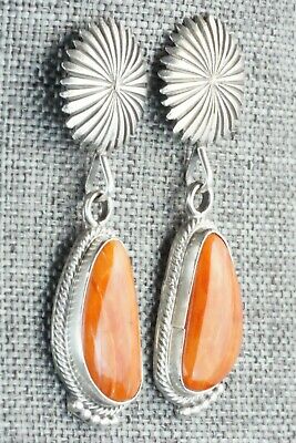 Spiny Oyster & Sterling Silver Earrings - Verley Betone