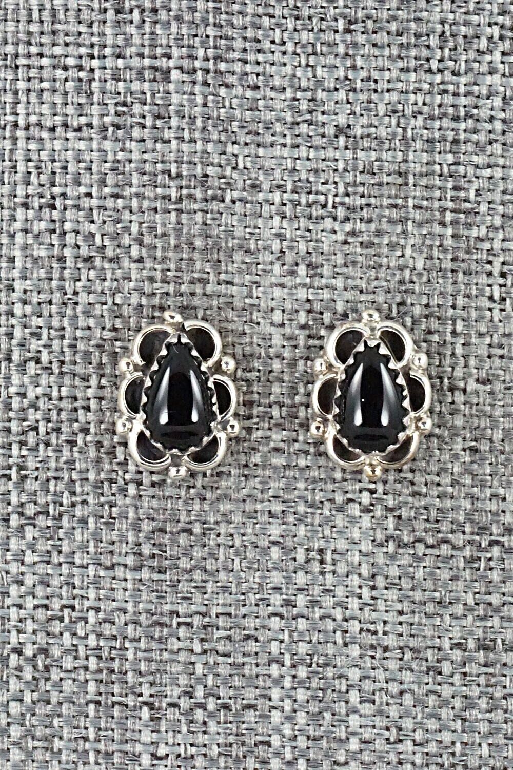 Onyx & Sterling Silver Earrings - Letricia Largo