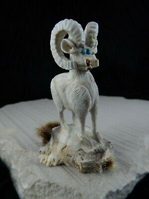 Ram Zuni Fetish Carving - Garrick Weeka - High Lonesome Trading