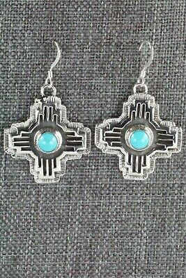 Turquoise & Sterling Silver Earrings - Annie Spencer