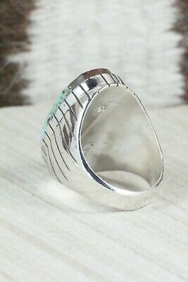 Turquoise and Sterling Silver Ring - Ray Jack - Size 10.25