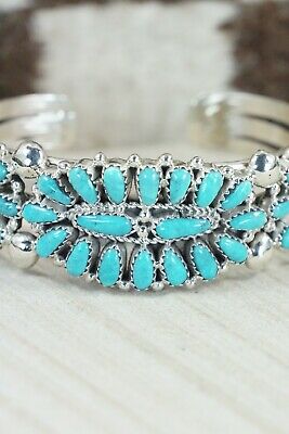 Turquoise & Sterling Silver Bracelet - Jaz Wilson