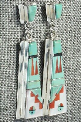 Multi Stone & Sterling Silver Earrings - Patty Edaakie