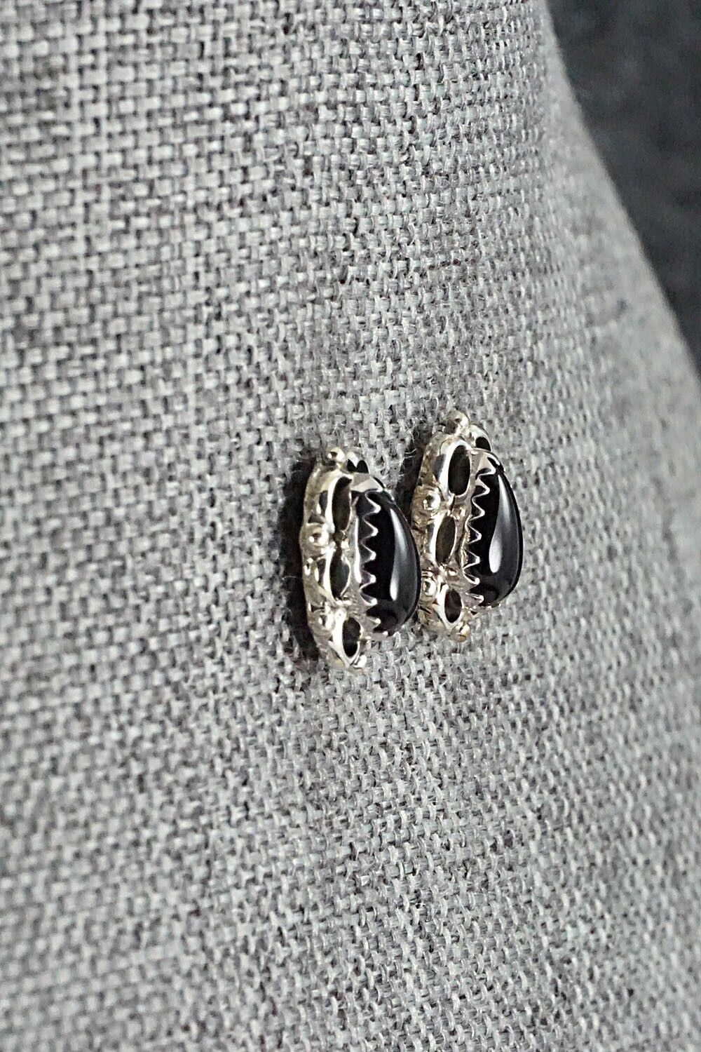 Onyx & Sterling Silver Earrings - Letricia Largo