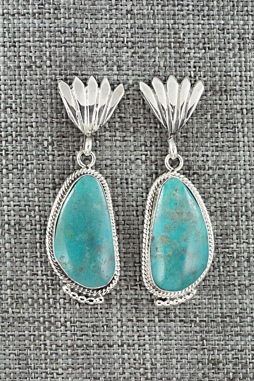Turquoise and Sterling Silver Earrings - Sharon McCarthy