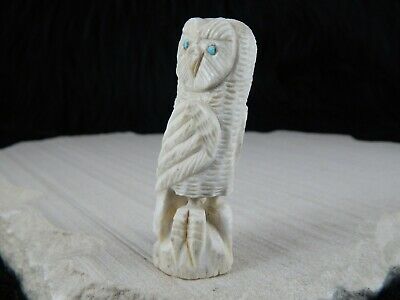 Owl Zuni Fetish Carving - Garrick Weeka - High Lonesome Trading