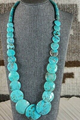 Santo Domingo Turquoise Necklace - JoAnne Garica - High Lonesome Trading